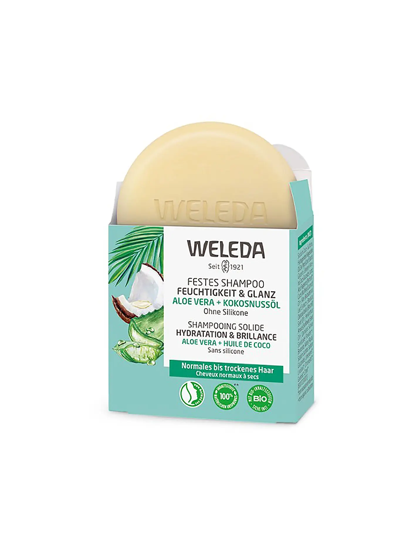 WELEDA | Festes Shampoo Volumen und Glanz 50g | keine Farbe